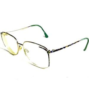 Fantasy by Marcolin Italy Vtg Eyeglasses Aviator Frames MOD7080 Purple Green